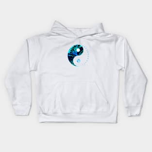 RAANUI - Yin Yang  (blue) Kids Hoodie